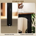 thumbnail image 4 of 71” Rustic Brown Computer Desk with Metal Legs | Industrial Style Office Desk for Home, Living Room & Small Conference Use - 70.9” L x 23.6” W, 4 of 7