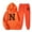 Orange, variant on JURANMO Fashion 2 Piece Outfits for Women, Casual Holiday Printed Jogging Suits Lightweight Hoodie Sweatsuits Jogger Tracksuits Long Sleeve Hooded Pullovers Sweatpants Matching Sets Pink S