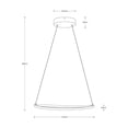 thumbnail image 4 of Lámpara colgante LED 3000K, acabado cromo, 18W 720 lm, 4 of 5