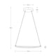 thumbnail image 4 of Lámpara colgante LED 3000K, acabado cromo, 18W 720 lm, 4 of 5