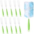thumbnail image 1 of 3PCS Duster Refills Folding Handles Set Compatible with Swiffer Dusters,Disposable Static Dust Removal Brush Handle for Dusting Electronics,Furniture,Blinds,Ceiling Fans (10, Green), 1 of 7