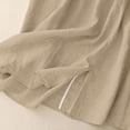 thumbnail image 5 of Gamivast Linen Skirts for Women Elastic Waist Linen Maxi Skirt Drawstring Long Skirt with Pockets Modest Skirt Casual Skirt for Beach Vacation Travel Holiday Wear Khaki XXL, 5 of 7