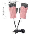 thumbnail image 3 of Guantes de calentamiento de punto de concha de medio dedo cálidos de protección contra el frío de invierno recargables USB inteligentes Fridja nalpqowj28011, 3 of 5