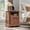 Light Walnut, variant on KeyWhat Nightstand with Charging Station, Rustic Wooden Bedside Table with 2 Drawers & Open Storage Shelf, End Table for Bedroom, Living Room, Light Tree Knot