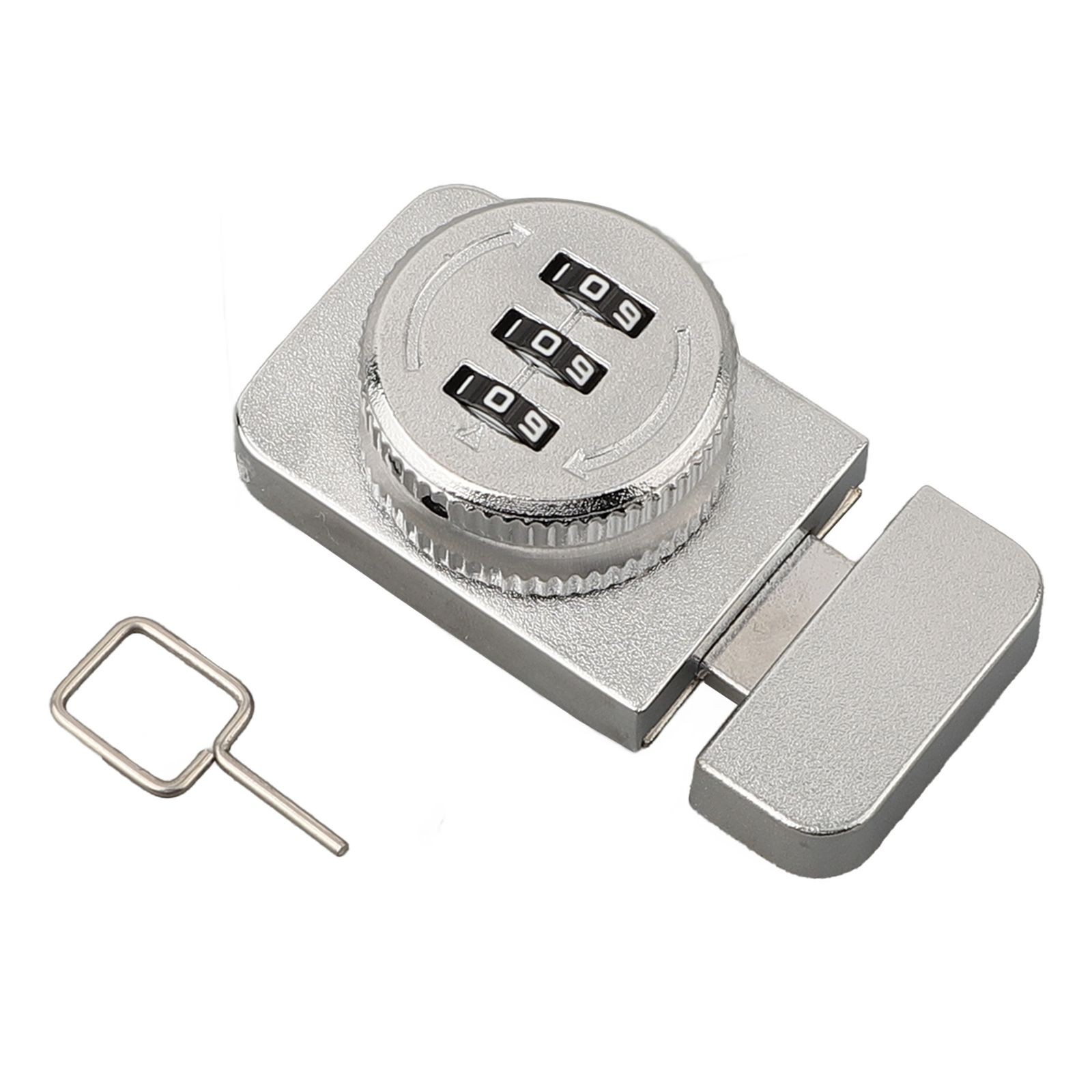 Lylong Home Essentials 3 Digital Keyless Combination Lock Password Display Cabinet Door Hardware Silver