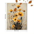 thumbnail image 3 of Qisvanset 12x16 Inch Neutral Wildflower Botanical Canvas Wall Art, Minimalist Modern Farmhouse Household Decor, 3 of 8