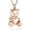 Rose Gold, variant on Teddy Bear Cremation Urn Nekclaces Ashes Jewelry for Men Women Heart Memorial Urn Keepsake Locket Pendant Ash Holder