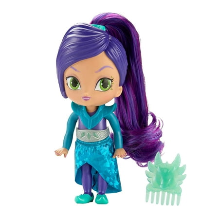 Fisher-Price Nickelodeon Shimmer & Shine, Zeta, 鈥媄eta arrives in her sorceress' outfit, complete with a satin skirt and sparkling Emerald green collar鈥?By FisherPrice