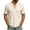 Beige, variant on Henley Shirts For Men Short Sleeve Lace Up Boho Tee Tops Casual Summer Hippie Beach Going Out T-Shirt,White,Medium
