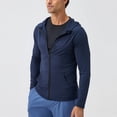 thumbnail image 2 of Riecok Sports Jacket for Men Long Sleeve Hooded Jackets Zip Up Coats with Pockets Solid Casual Trendy Outetwear, 2 of 7