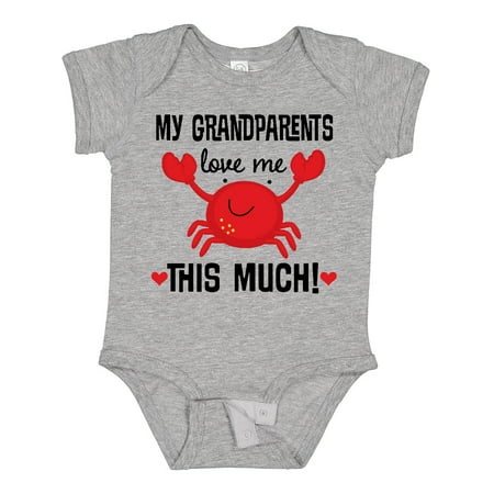 

Inktastic My Grandparents Love Me Gift Baby Boy or Baby Girl Bodysuit