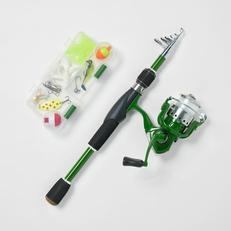 Adult Spinning Telescopic Conventional Fishing Rod and Reel Combo -