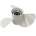 thumbnail image 4 of Propeller 13 1/4x17 for Yamaha Outboard 60-115HP Aluminum 15 Tooth OEM NO:6E5-45945-01-EL 13.25x17, 4 of 4