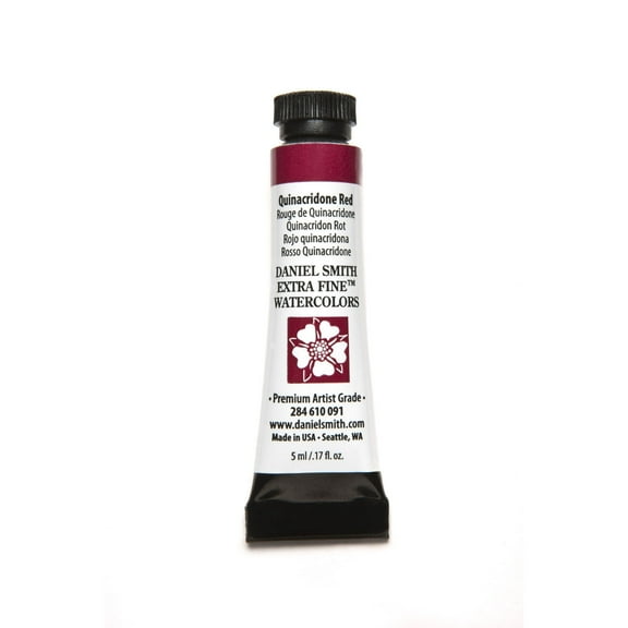 Daniel Smith Extra Fine Watercolor, 5 ml, Quinacridone Red