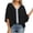 Black summer tops for women, variant on USSUMA T-Shirts for Women Trendy Solid Color Women's Shirts and Blouses Batwing Short Sleeve Female Tops Dressy Casual Summer Oversized Chiffon Boho V Neck Plus Tunics Beach