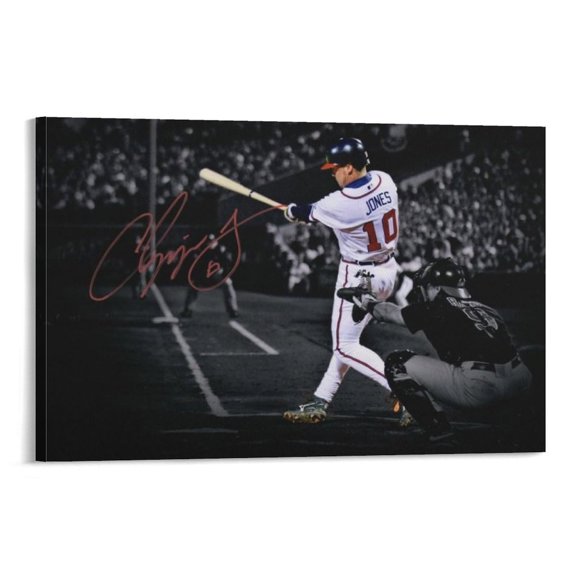 Chipper Jones Canvas Poster Gifts Canvas Painting Poster Wall Art Decorative Picture Prints Modern Decor 12x18inch(30x45cm)
