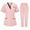 ZB-Pink# Womens Scrub Outfits, variant on Jinhomg Medical Nurse Uniform for Women 2 Piece Solid Scrubs Set Lightweight Comfy Short Sleeve V-Neck Tunics with Elastic Drawstring Waist Pants Spring Saving Black S