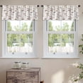thumbnail image 2 of LALILO Kitchen Curtain Valance Vintage Floral Agriculture Rod Pocket Window Curtain 52"x 18" Set of 2, 2 of 5