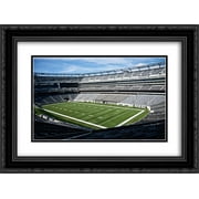 MetLife Stadium 2x Matted 24x20 Black Ornate Framed Art Print from the Stadium Series