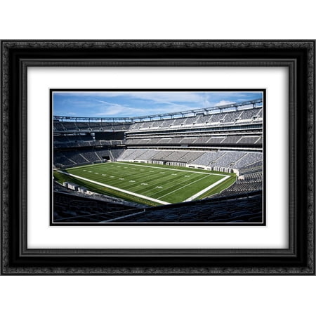 MetLife Stadium 2x Matted 24x20 Black Ornate Framed Art Print from the Stadium Series