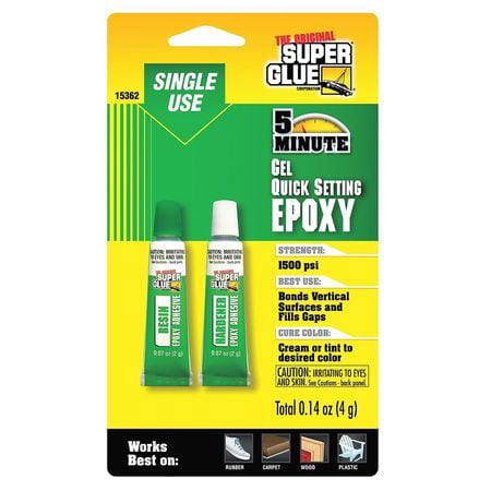 SUPER GLUE 15362-12 Epoxy Adhesive, Tube, 2g, White, 1 (Best Way To Remove Super Glue From Fingers)