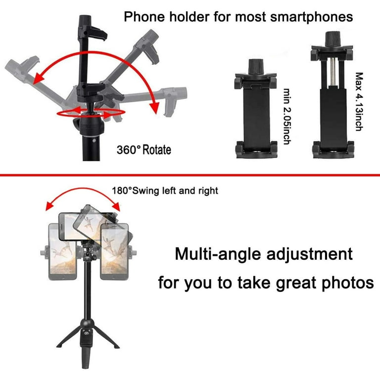 Wireless Tripod Selfie Stick for iPhone SE (2022) - Monopod Remote Shutter  Built-in Self-Portrait Extendable B2X for iPhone SE (2022) (3rd Generation)  