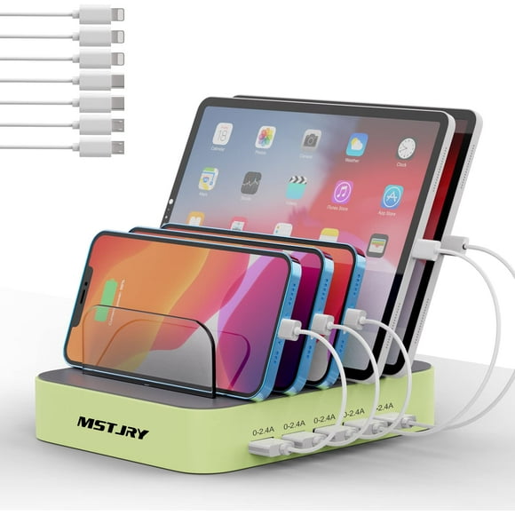 Estación de carga MSTJRY de 5 puertos Multi USB-A para iPhone iPad