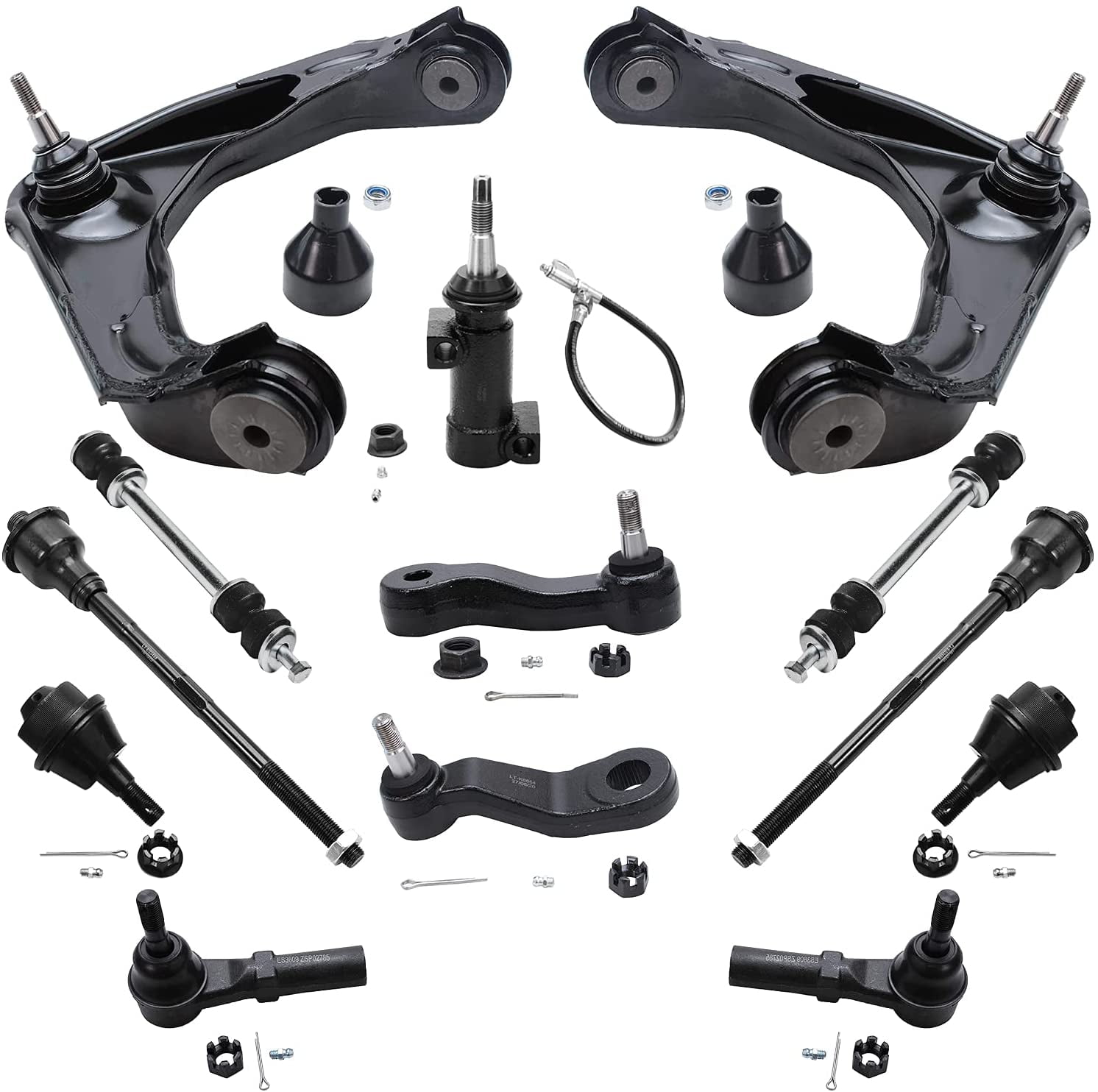 Detroit Axle - 13pc Front Upper Control Arms Lower Ball Joints Suspension  Kit Replacement for GMC Sierra 2500 HD