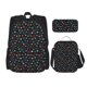 thumbnail image 1 of Disketp Multi-Colored Stars Mochila Estampada de Gran Capacidad con Lonchera y Estuche, Set de 3 Piezas para Estudiantes, 1 of 7