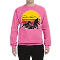 thumbnail image 2 of Wild Bobby Sunset Silhoutte Unicorn and Sasquatch Unisex Crewneck Sweatshirt, 2 of 6