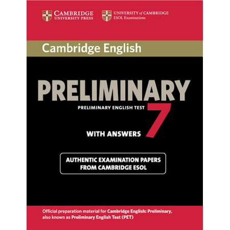 Cambridge English Preliminary 7 Student's Book with (Best Cambridge College For English)