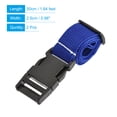 thumbnail image 2 of Unique Bargains Suitcase Belts with Quick Release Buckle Luggage Straps, Blue 2 Pack, 2 of 5