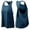 Dark Blue, variant on HUANBAI Women's Workout Tank Top Sleeveless Yoga Running Camisole Athletic Sports Top For Women Breathable Hollow Out Design Women's Tank Top