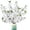White, variant on Silk Cherry Blossom Branches, 47in Artificial Cherry Blossom Long Stems Fake Vase Arrangements for Office, Hotel, Home,Spring Decoration, Set of 4 Bouquet,Vase Not Included(Orange)