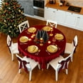 thumbnail image 6 of Decorative Christmas Red Bow Chair Cover with Adjustable Backrest Straps, Festive Accent to Your Home for Parties and Gatherings with Easy Installation red, 6 of 9