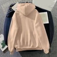 thumbnail image 4 of KIHOUT Hauts pour Femmes Printemps Hiver Mode Classique Couleur Unie Manches Longues à Capuche avec Poche Chandails en Molleton, 4 of 4