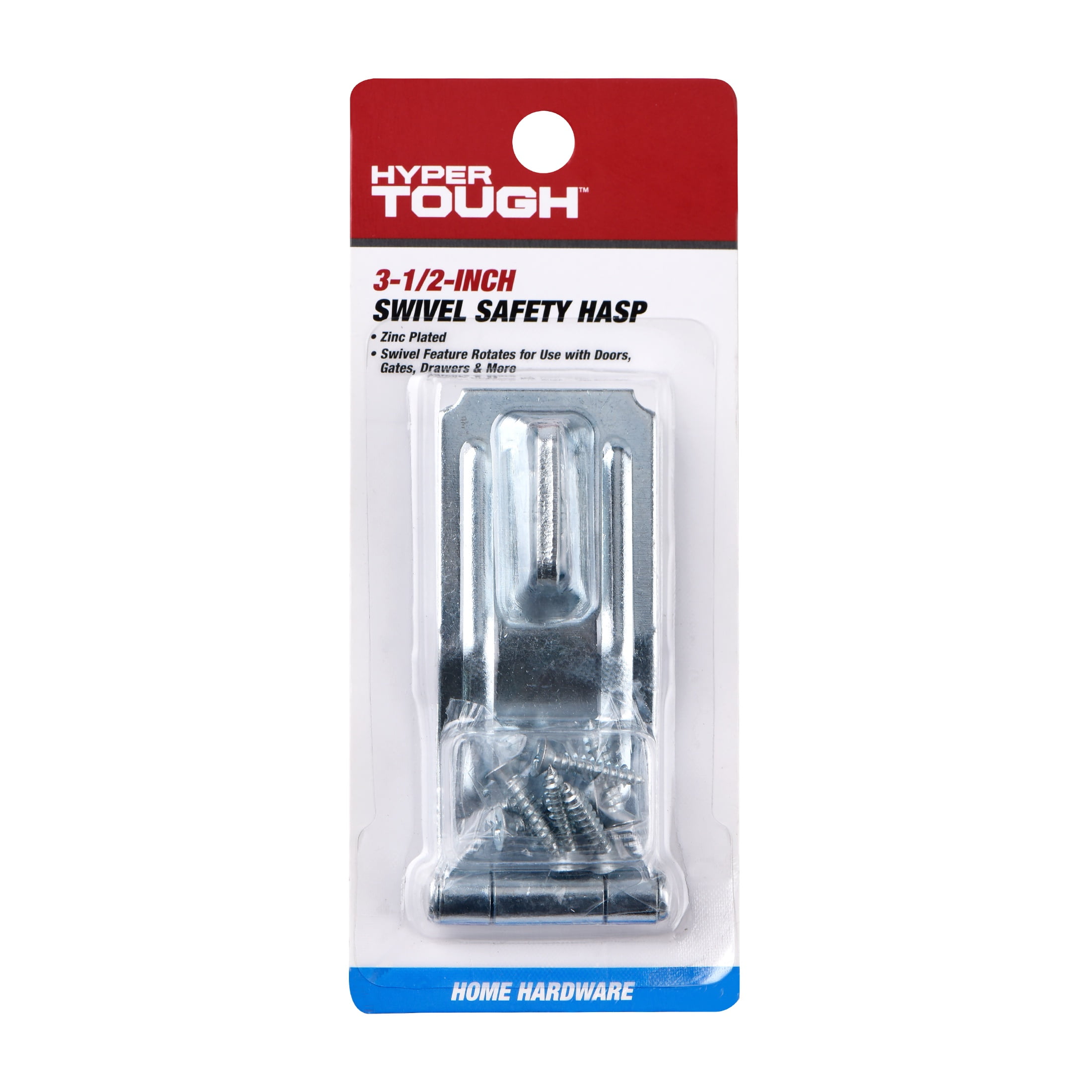 Bulldog Hardware 4-1/2 in. Swivel Safety Hasp, Zinc Plated