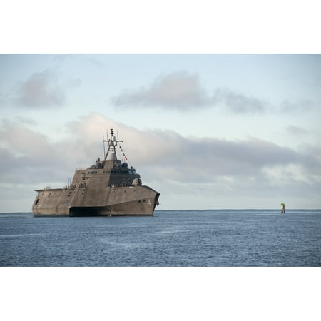 LAMINATED POSTER Littoral combat ship USS Coronado (LCS 4) arrives at Joint Base Pearl Harbor-Hickam during Rim of th Poster Print 24 x (Best Th 4 Base)