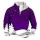 thumbnail image 1 of Sudadera sin capucha para hombre, informal, a la moda, con cuello alto, estampado, cremallera, jersey de manga larga, blusa de poliéster para hombre, 1 of 3