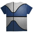 thumbnail image 2 of Championship Basketball Navy Blue & White All Over Youth T Shirt Multi YSM, 2 of 2