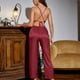 thumbnail image 4 of Gibobby Pijama De Mujer Camisón de mujer Lencería Satén Lencería Sexy Camisón Slips Conjuntos de dormir Sexy Slips Ropa de dormir Pantalones Pijama(Rojo,G), 4 of 5