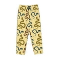 thumbnail image 6 of Uemuo Various Snake Pattern Women's Wide Leg Palazzo Lounge Pants with Pockets Light Weight Loose Comfy Casual Pajama Pants-Medium, 6 of 9