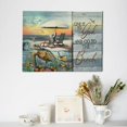 thumbnail image 4 of Sea Turtle Wall Art Beach Coast Scenery Pictures Wall Decor Give It to God and Go To the Beach Canvas Painting Prints Artwork Modern Home Decoration Framed for Living room Bedroom Bathroom Office, 4 of 6