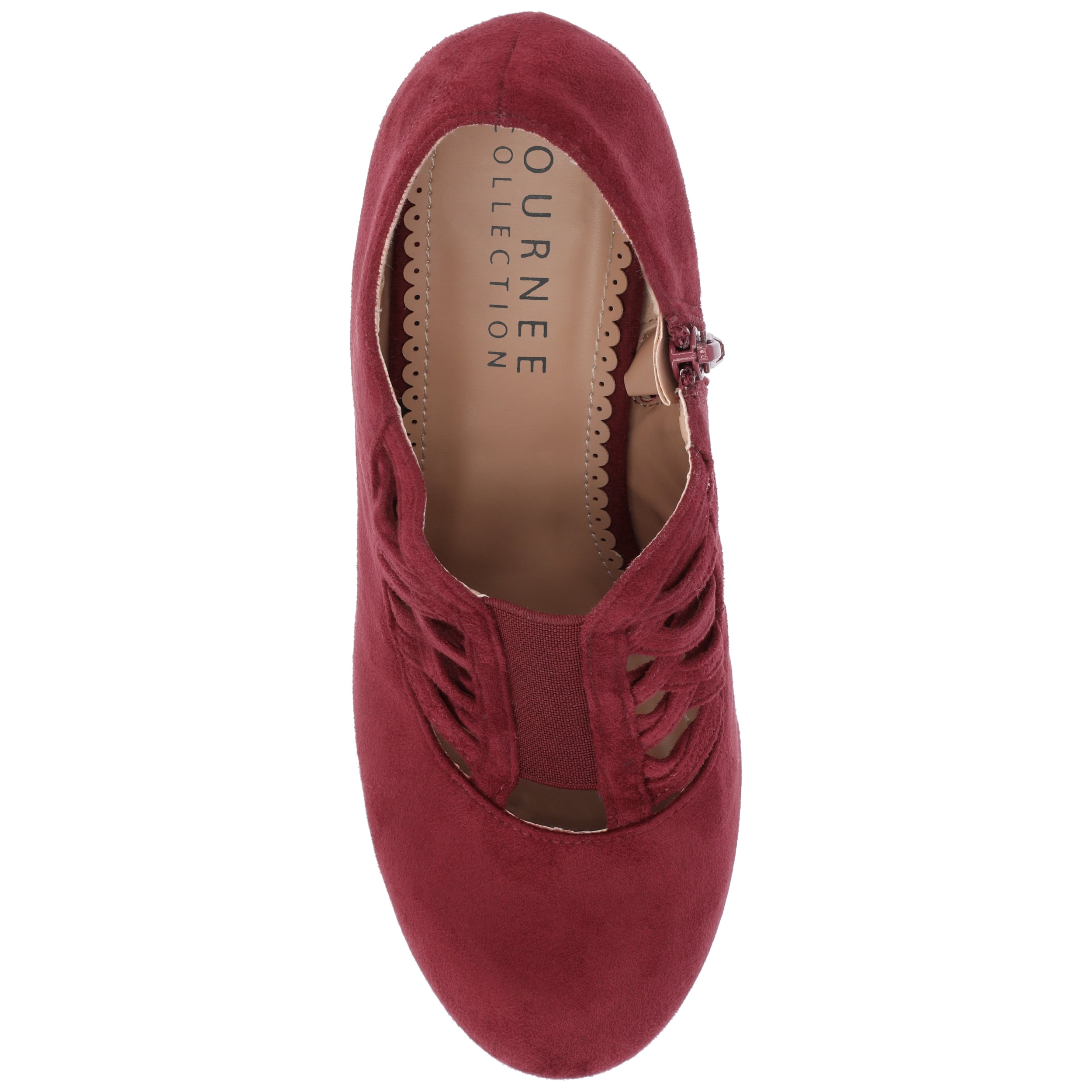 Journee Womens Piper Inside Zip Block Heel Booties, Widths Available