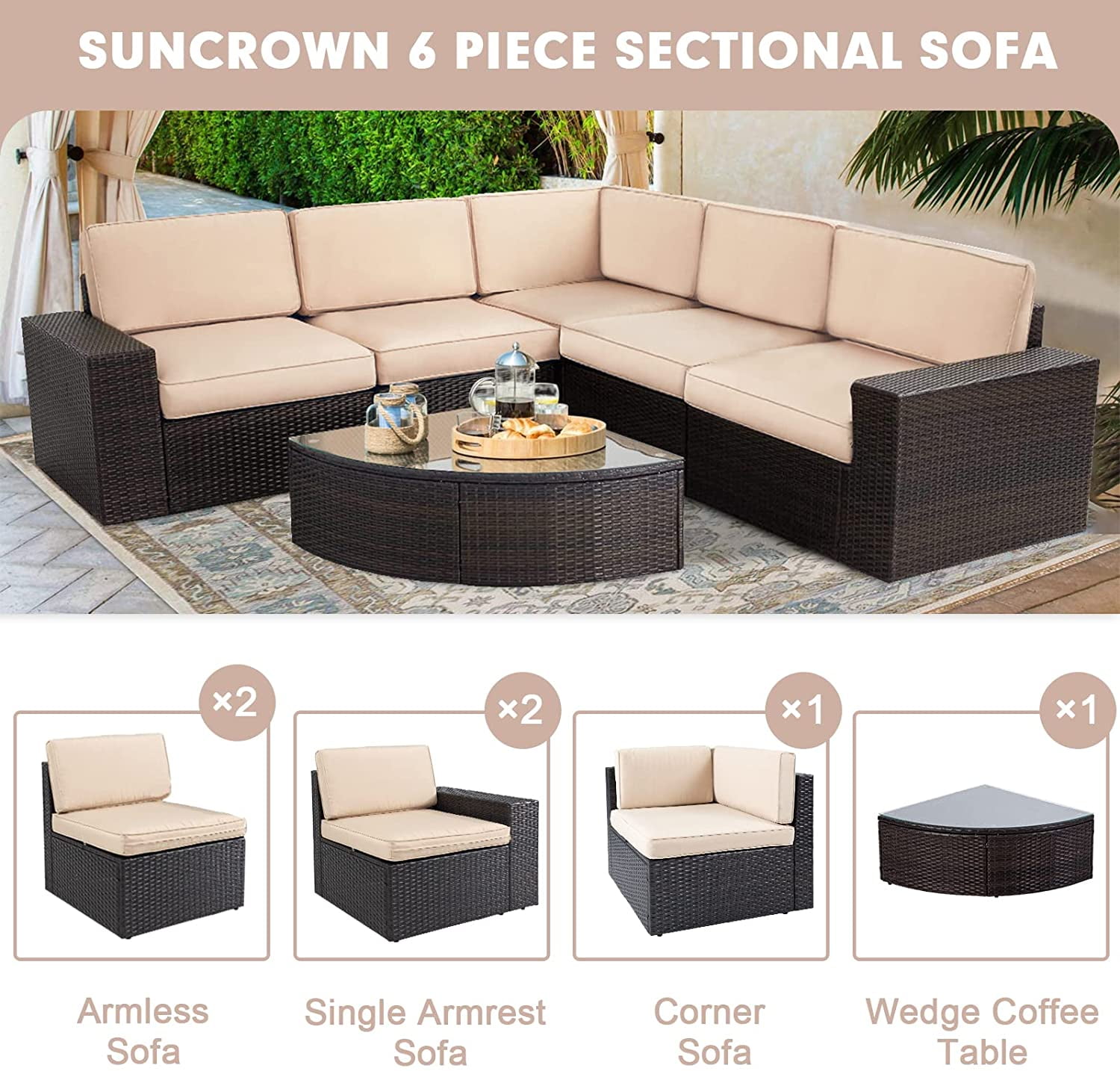 Wedge Table For Sectional Sofa Baci Living Room