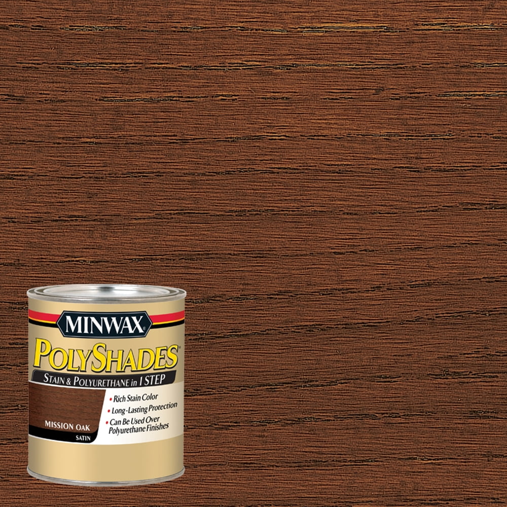 Minwax® PolyShades® Mission Oak, Satin, 1-Qt - Walmart.com - Walmart.com