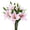 5pcs pink, variant on TETOU Artificial Tiger Lily Real Touch Fake Fall Flowers for Fall Thanksgiving Halloween Wedding Home Party Decor Plastic Lily Faux Flowers