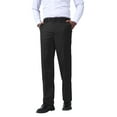 thumbnail image 3 of AZoiNM Men's Slim Fit Dress Pants Flat Front Business Casual Trousers 4 Pocket Polyester Viscose Blend, 3 of 11