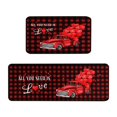 thumbnail image 1 of Hearth & Gear Valentines Day Kitchen Rugs And Mats Set Of 2 Valentines Kitchen Mats Farmhouse Mats For Floor Decorations Decorative Valentines Day Kitchen 16x24 Inch And 16x43 Inch Throws for Sofa, 1 of 5