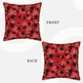 thumbnail image 3 of Fotbe A Web With A Spider 1 Pattern Velvet Decorative Throw Pillow Covers with Elegant Piping, Soft Plush Cushion Cover for Sofa, Bed, Car, Office-20"x20", 3 of 8